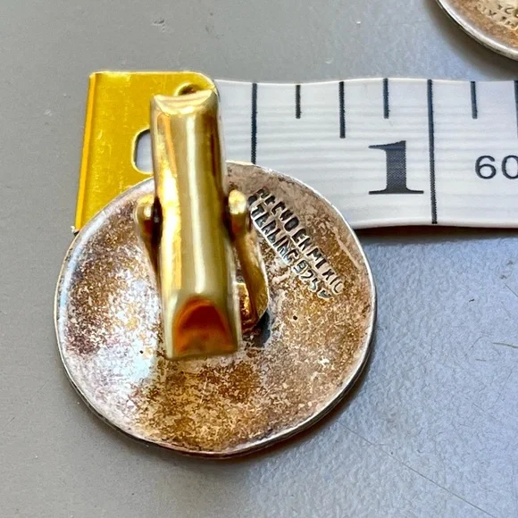 Vintage Cufflinks stamped and marked Sterling 925 Mexico - Picture 5 of 5